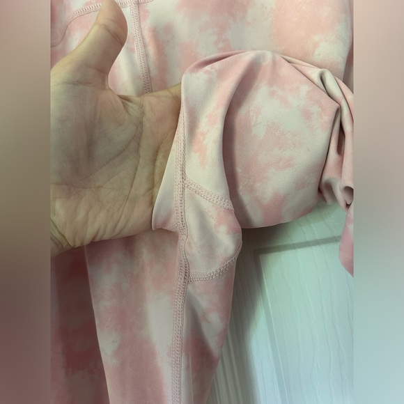 Anthropologie All Fenix Pink and White Cloud Leggings - Picture 5 of 6